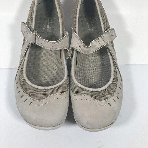 Clarks Wave Cruise Mary Jane Tan Leather Shoes Womens US 11M UK 9 EU 41.5 - Picture 4 of 16
